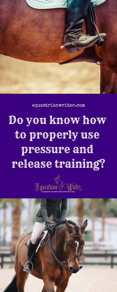 Dow you know how to properly use pressure and release training?